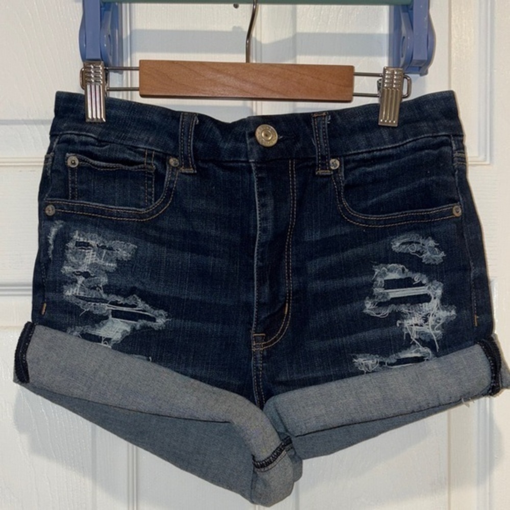 American Eagle Outfitters Dark Blue Jean Shorts